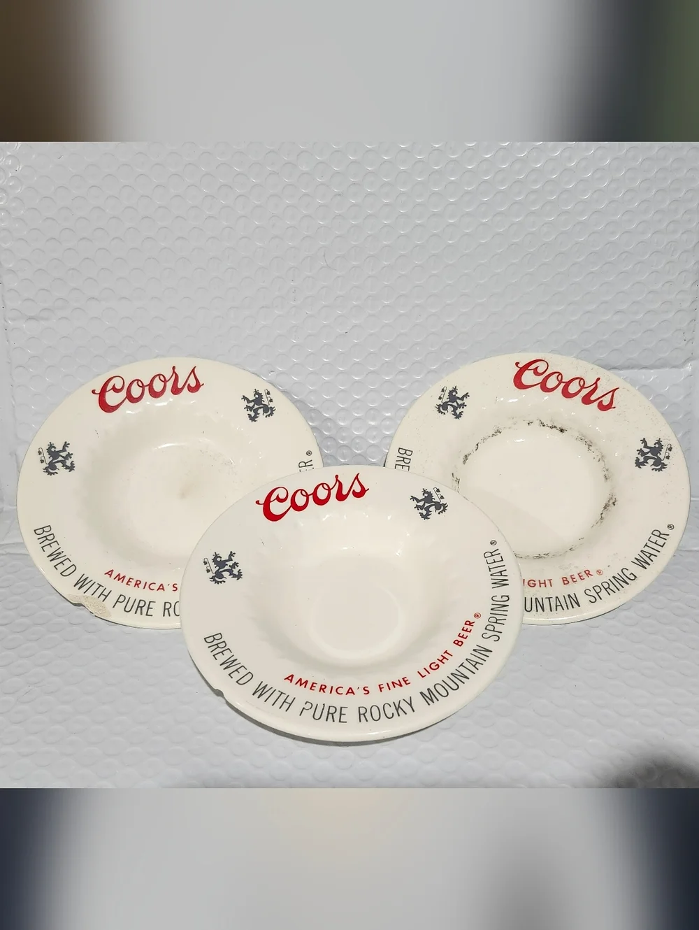 Coors Vintage Ashtrays (3)